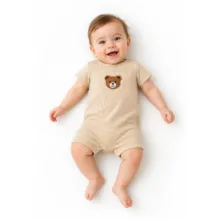 رامپر نوزادی مدل پنبه‌ای Teddy کد 001