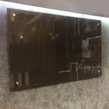 تخته وایت برد شیشه‌ ای عکسنگ مدل CG12081 سایز 120x81 سانتی متر