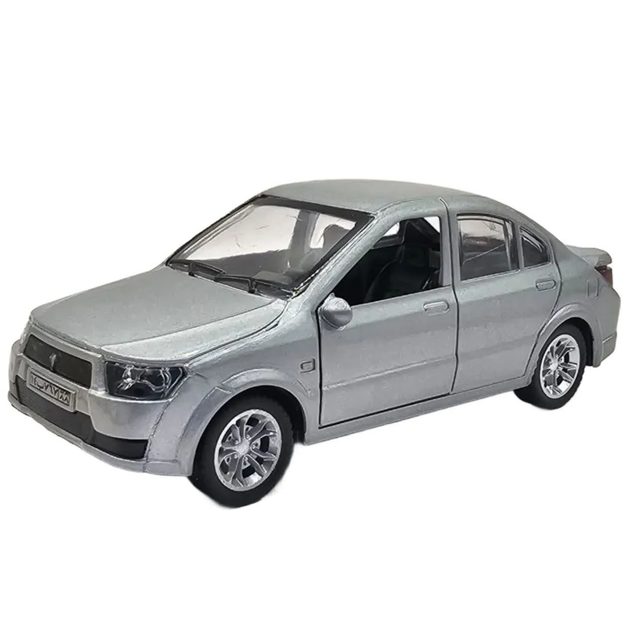 ماکت ماشین بازی ناب سل مدل دنا فلزی موزیکال چراغدار عقب کش کد DENA metal toy car, musical, with lights, pull-back