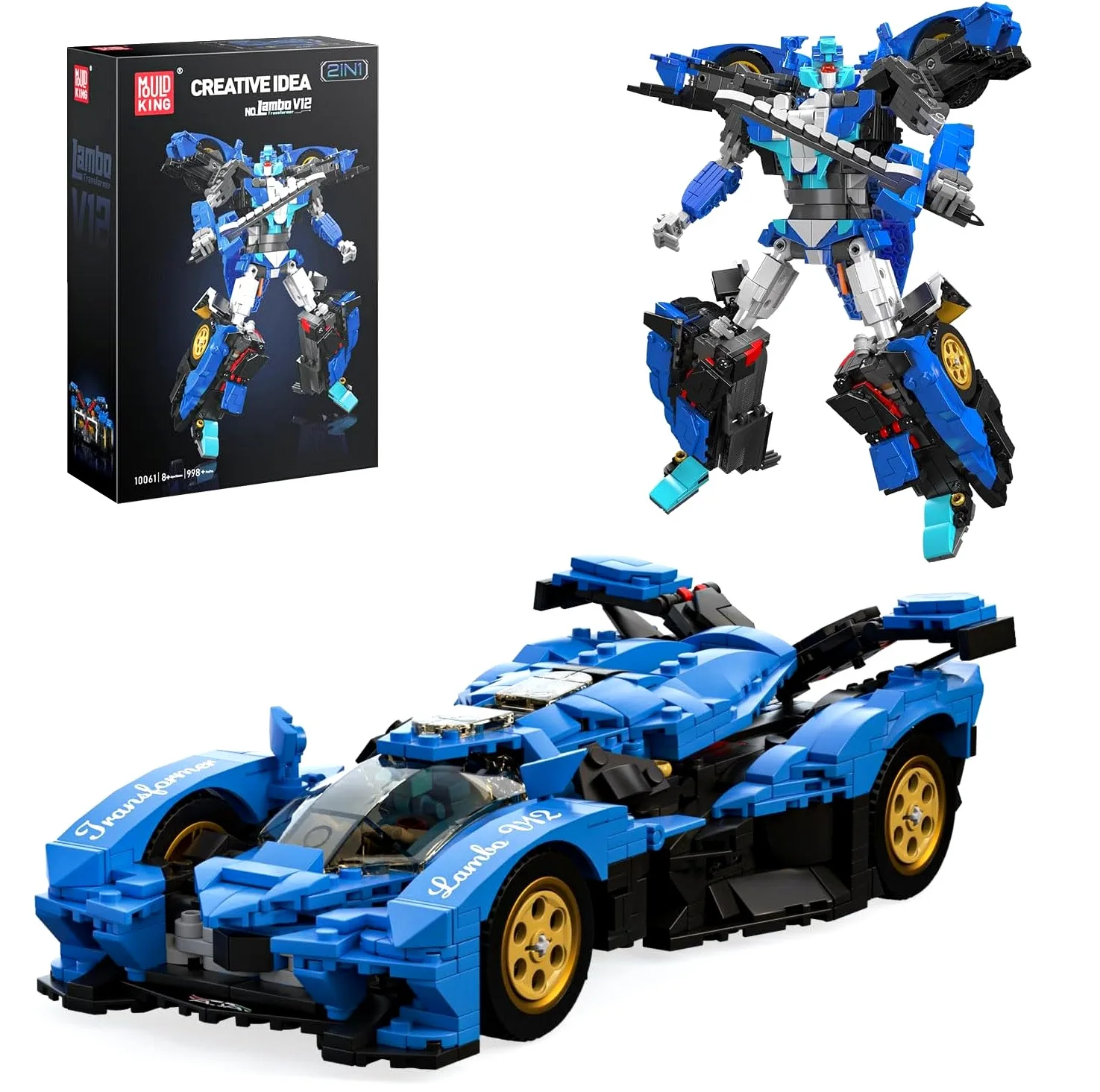 ساختنی 998 تکه مولد کینگ مدل 10061 Lambo transformer