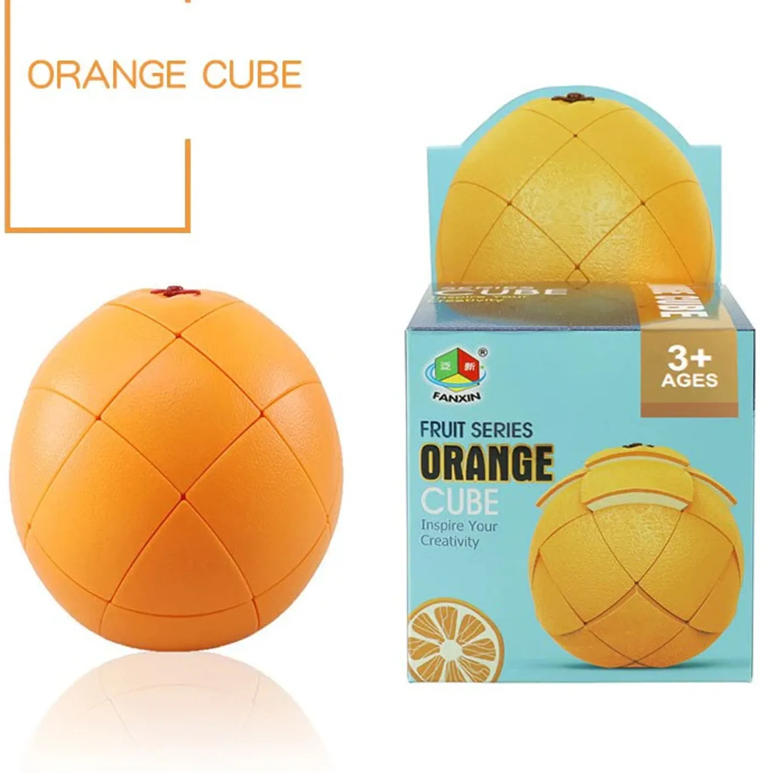 مکعب روبیک فنکسین مدل میوه ای پرتقال 3×3 FanXin Fruit cube – Orange