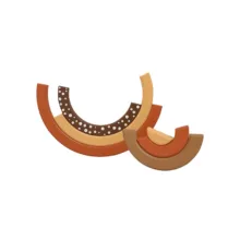 استند رومیزی کودک طرح رنگین کمان مدل MKT01-MDF6-C