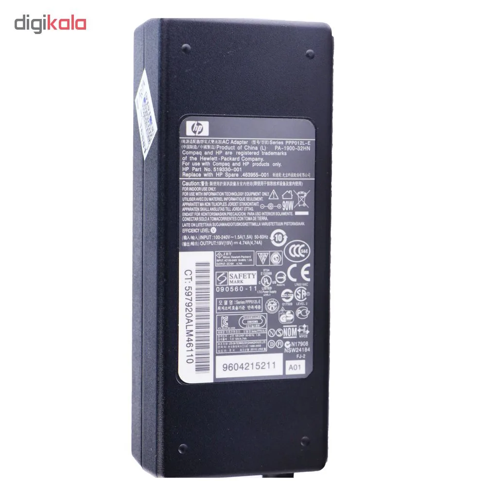 شارژر لپ تاپ 19 ولت 4.74 آمپر مدل PA-1900- 32HN
