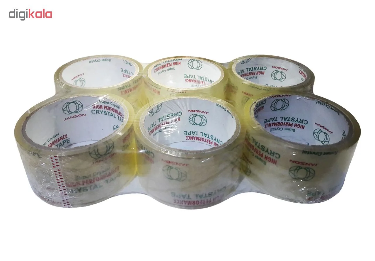 نوار چسب شیشه ای جانسون مدل 40yard بسته 6 عددی
