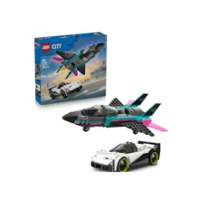 لگو 259 تکه سری سیتی مدل Jet vs. Car (رقابت هواپیمای جت و خودرو) کد 60489