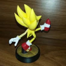 فیگور طرح سونیک مدل Nova Art Super Sonic 2 ارتفاع 14 سانتیمتر