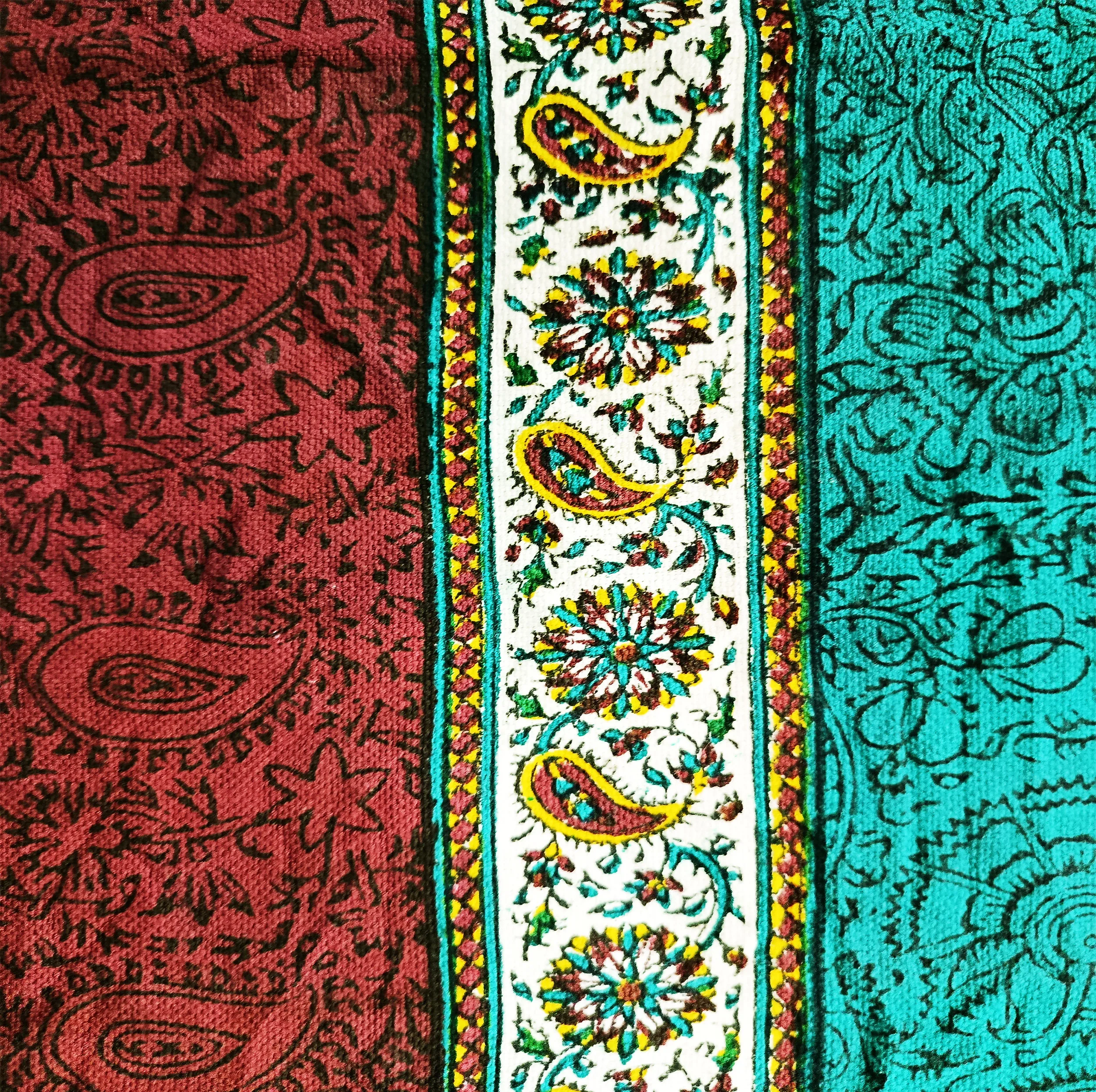 رومیزی قلمکار مدل ترنج سلطانی
