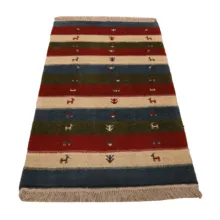 گبه دستباف یک متری طرح مدرن کد 4040438
