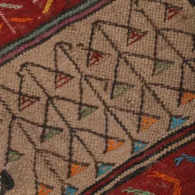 گلیم دستبافت مدل سفره کردی کد 4010954