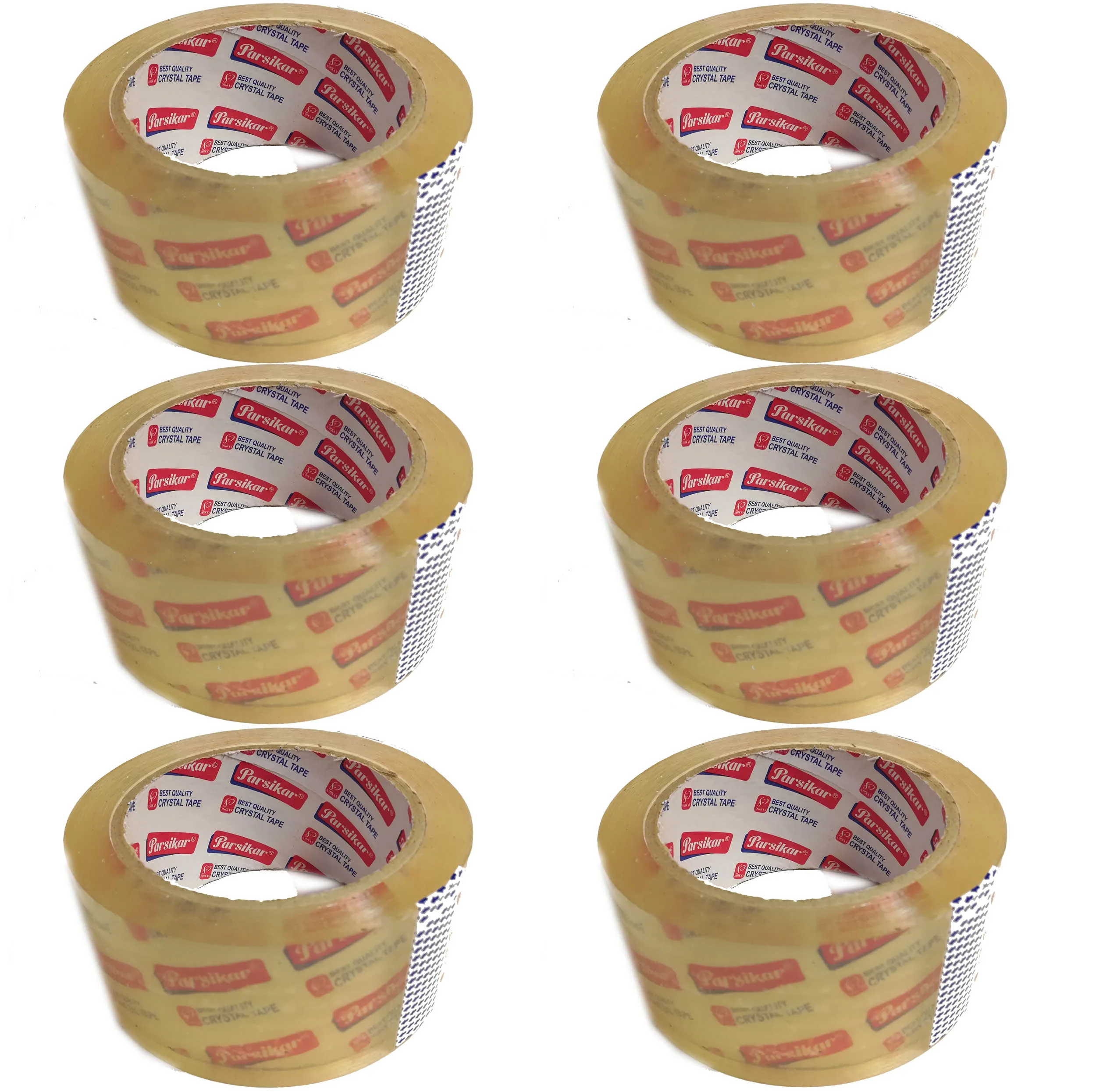 چسب نواری پارسی کار عرض 4.8 کد 1006 بسته 6 عددی