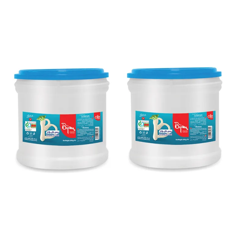 سس مایونز پرچرب بیژن - 1800 گرم بسته 2 عددی