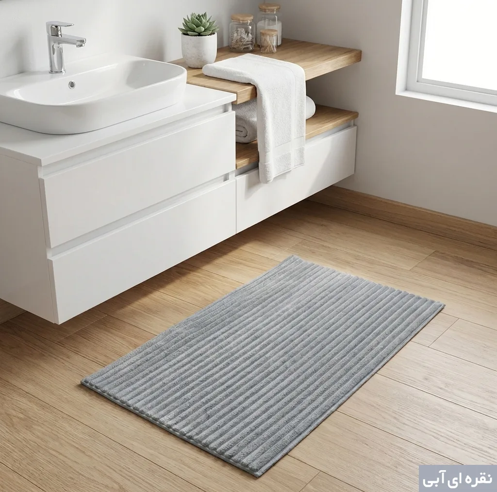 پادری وینوما مدل سرویس بهداشتی و حمام 4 لایه مخمل ویژه سایز 70x45 سانتیمتر مناسب برای فضای داخلی
