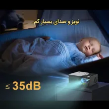 مینی ویدئو پروژکتور مدل T100 با وضوح نمایش 320x180