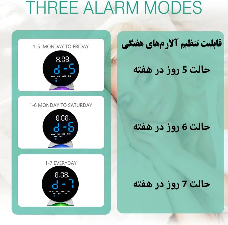 ساعت رومیزی دیجیتال مدل 5521