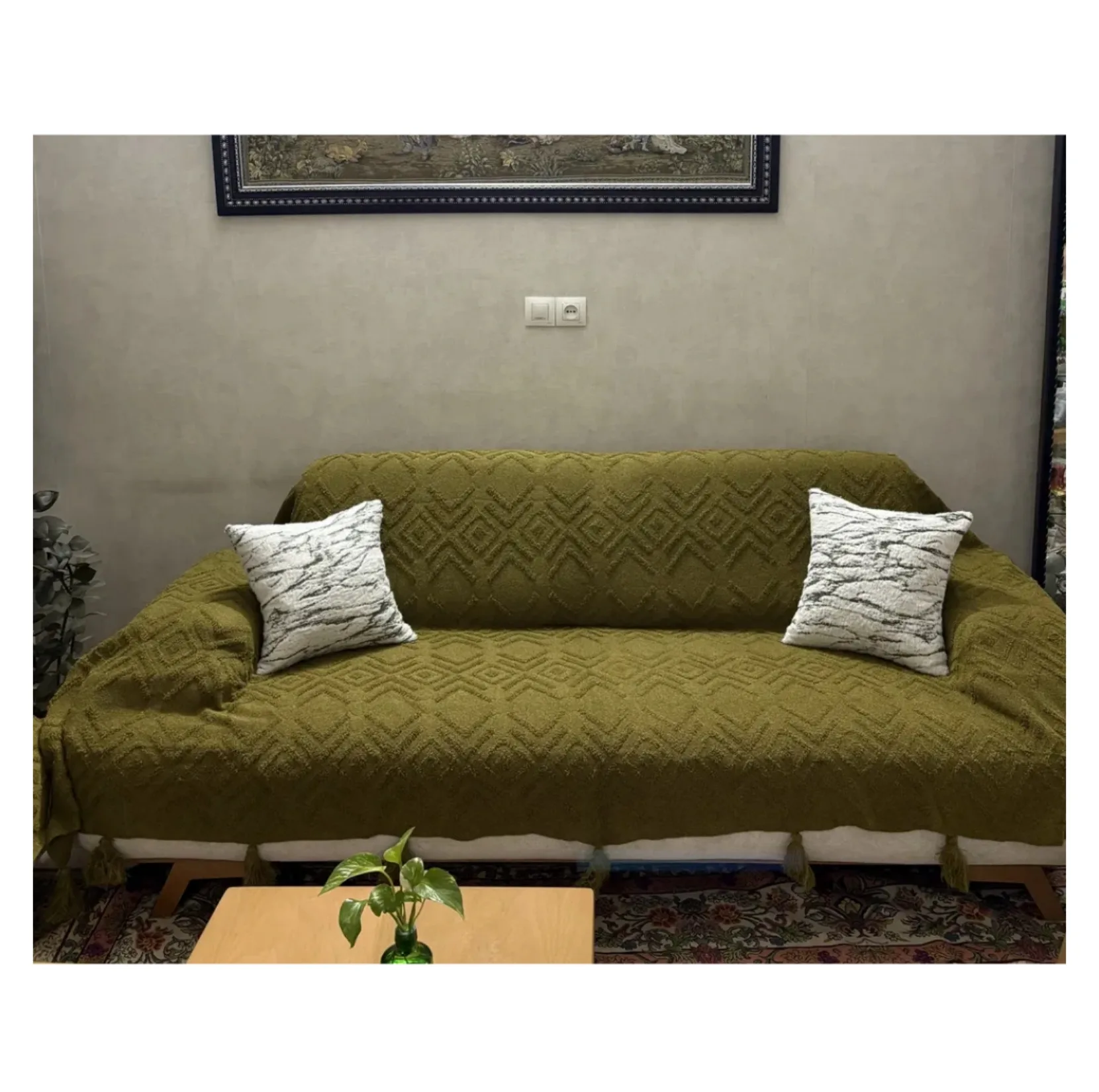 شال مبل و تخت مدل چمر بلا سایز 300x149 سانتی متر