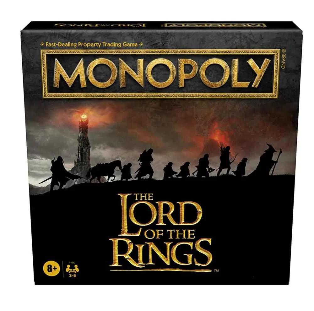 بازی فکری مدل مونوپولی Monopoly طرح ارباب حلقه ها
