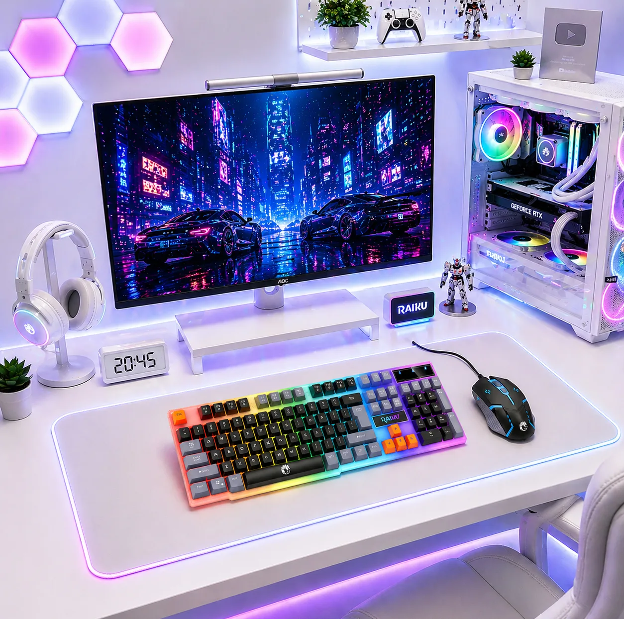 کیبرد و ماوس لایماید مدل RAIKU-T26