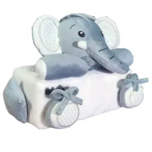 کاور دستمال کاغذی و سطل کودک مدل فیل