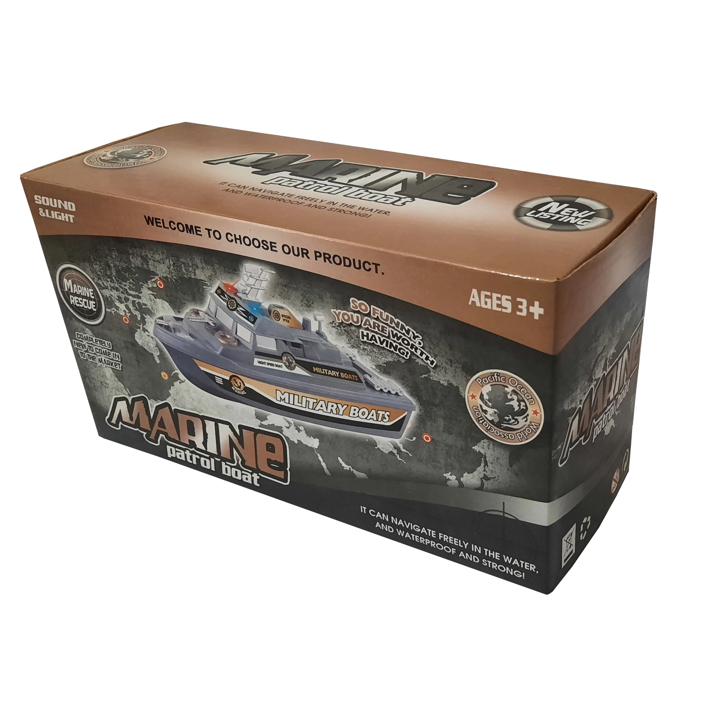 کشتی بازی طرح ناو جنگی مدل MARINE کد 0679