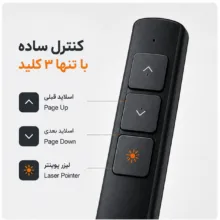 پرزنتر بی‌سیم مدل 3key-Slim