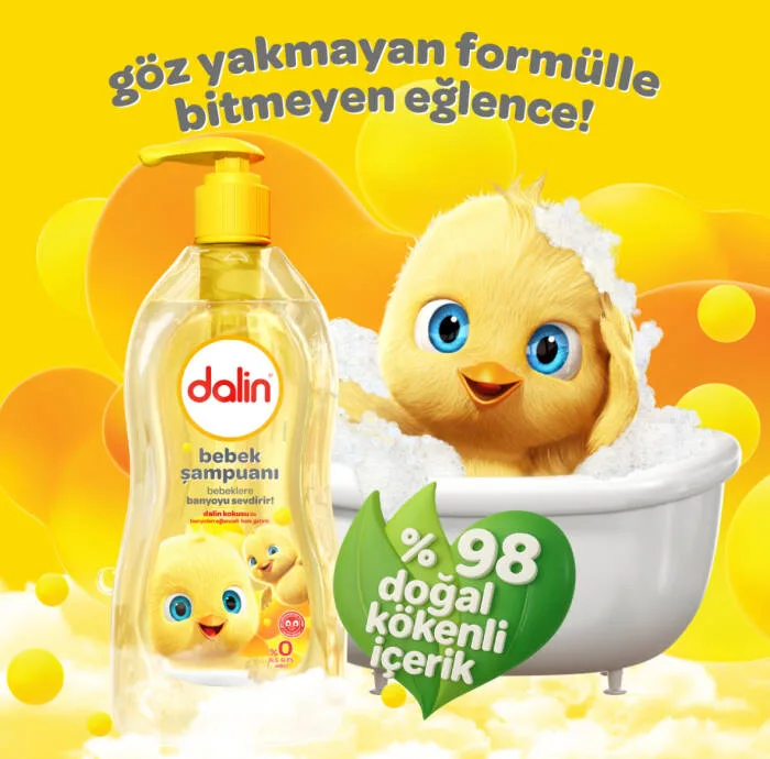 شامپو سر کودک دالین مدل bebeklere banyoyu sevdirir حجم 700 میلی لیتر