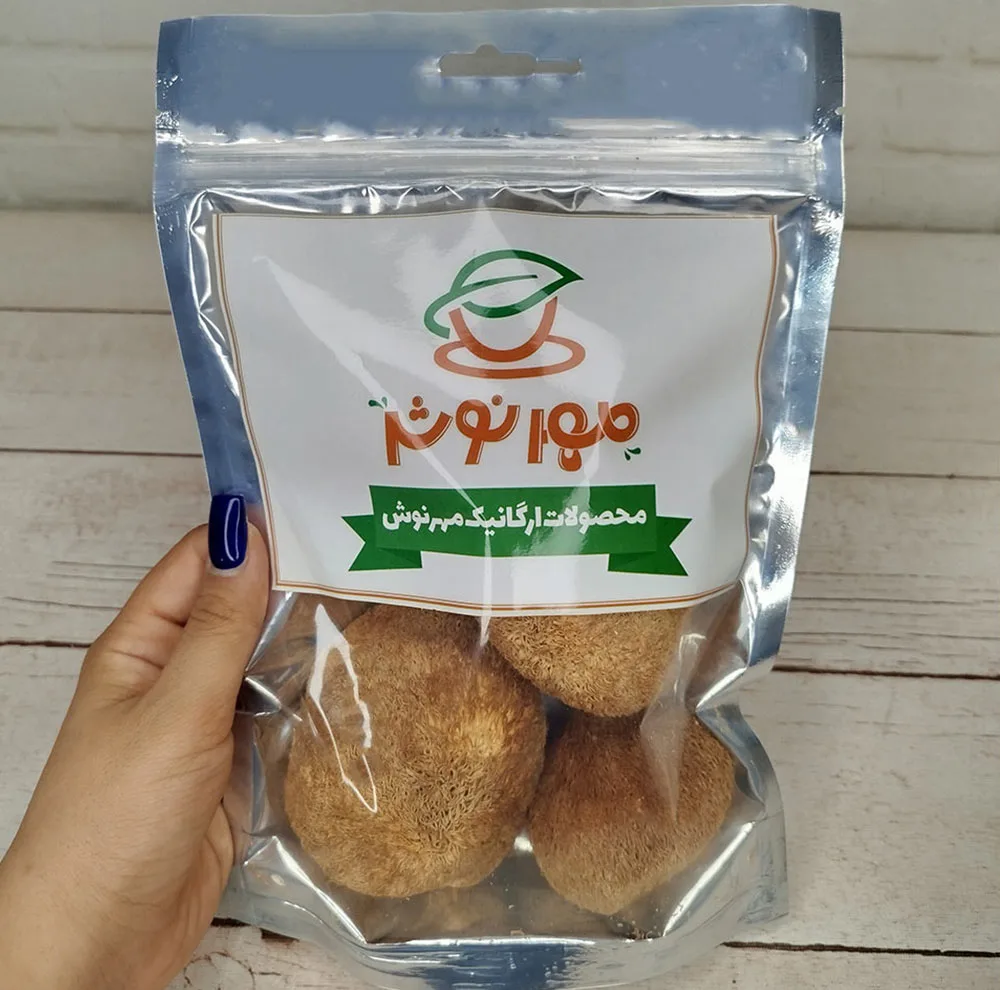 قارچ یال شیر خشک شده مهرنوش - 100 گرم