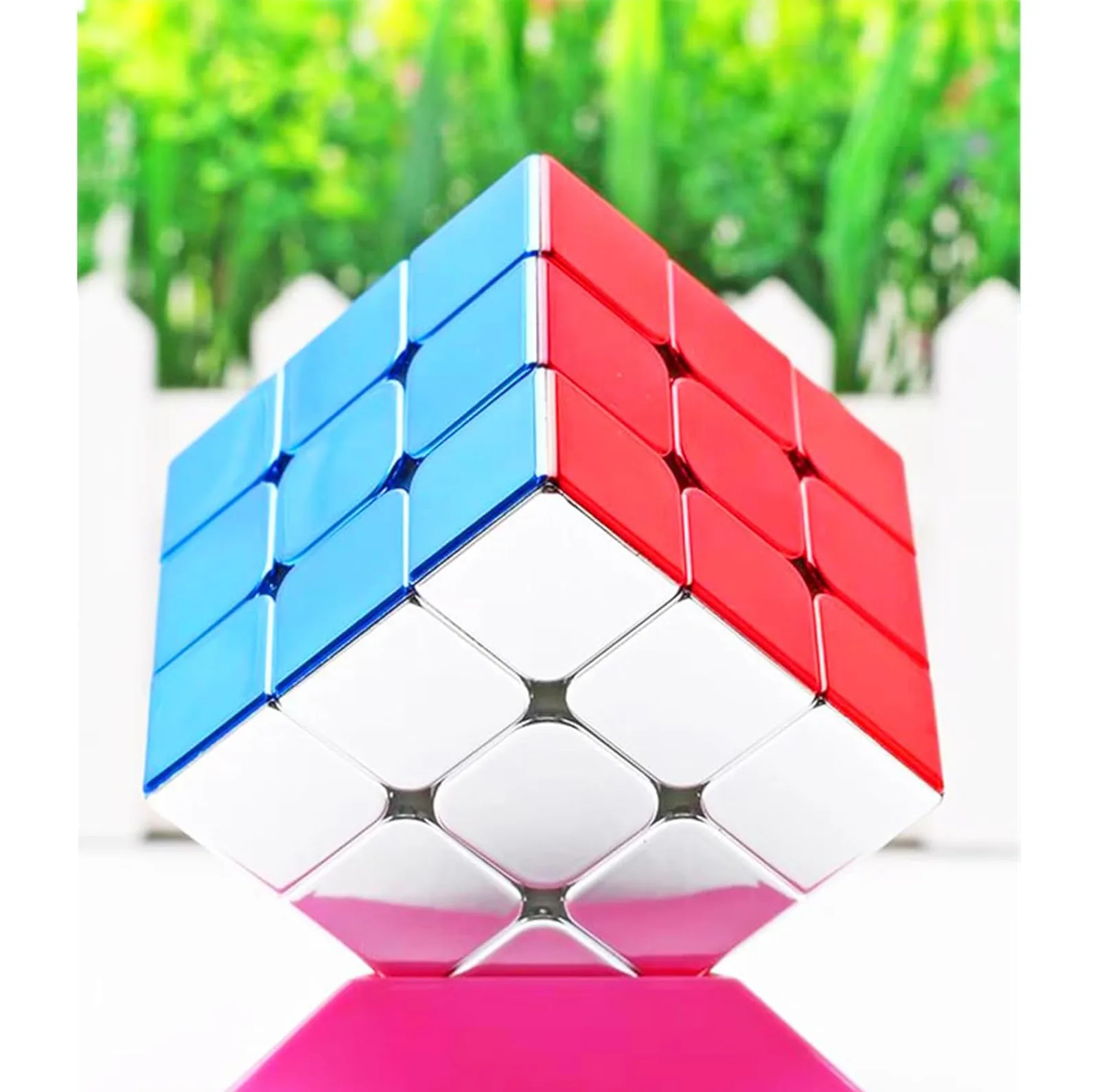 مکعب روبیک شنگ شو مدل متالیک مگنت 3×3 Sengso Magnetic Metallic