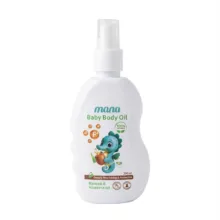 مایع شوینده و ضدعفونی کننده شیشه شیر مانا حجم 200 میلی لیتر به همراه روغن بدن کودک مانا مدل بائوباب حجم 200 میلی لیتر