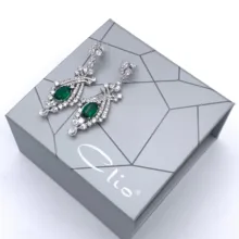 گوشواره آویز زنانه کلیو مدل جواهری KYG019