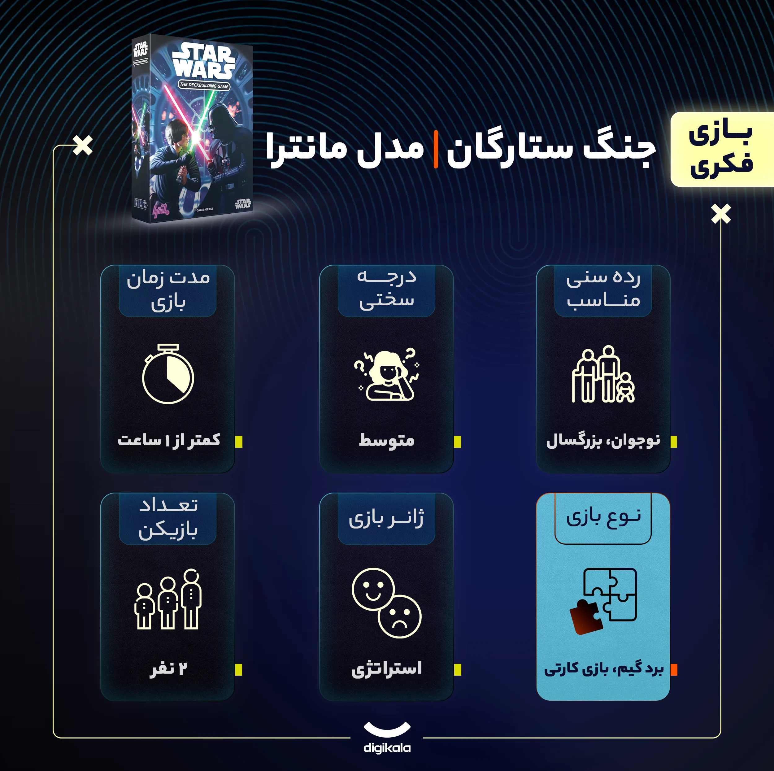 بازی فکری مانترا مدل جنگ ستارگان STAR WARS