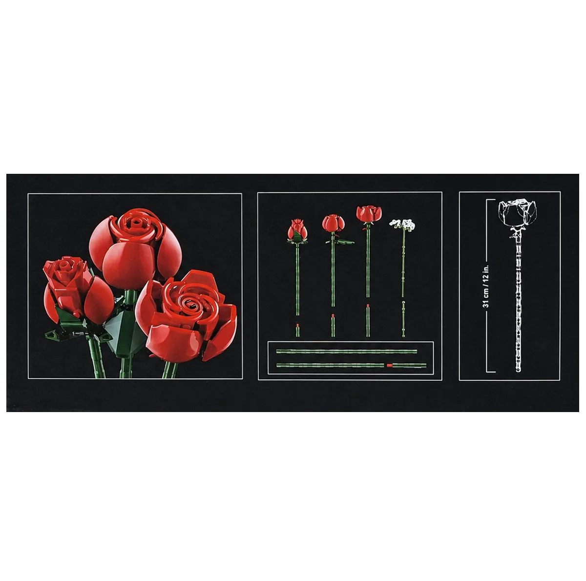 ساختنی 822 تکه مدل گل رز کد 1328