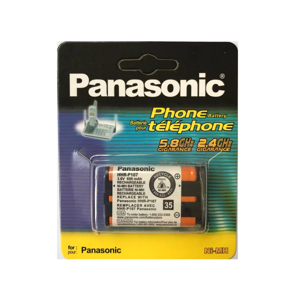 باتری تلفن بی سیم پاناسونیک مدل P-P107