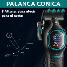 ماشین اصلاح موی سر و صورت شارژی وی جی ار مدل V-886 S2 مجموعه 2 عددی