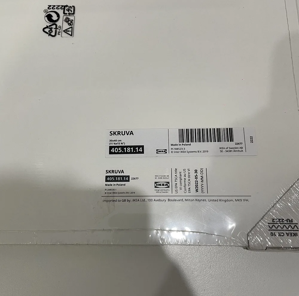 تخته سیاه ایکیا مدل SKRUVA سایز 30x40 سانتی متر