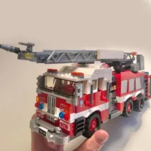 ساختنی 711 تکه مدل آتشنشانی طرح بالابر دار کدXB03031