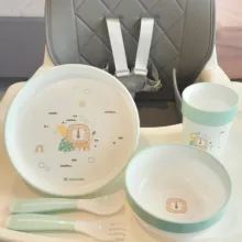 سرویس غذاخوری 5 پارچه کودک کیکابو مدل شیر