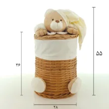 سبد رخت چرک مدل خرس نانان کد SLN-S-S