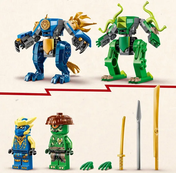 لگو 107 قطعه سری نینجاگو مدل Jay`s Dragon Mech Fight کد 71853