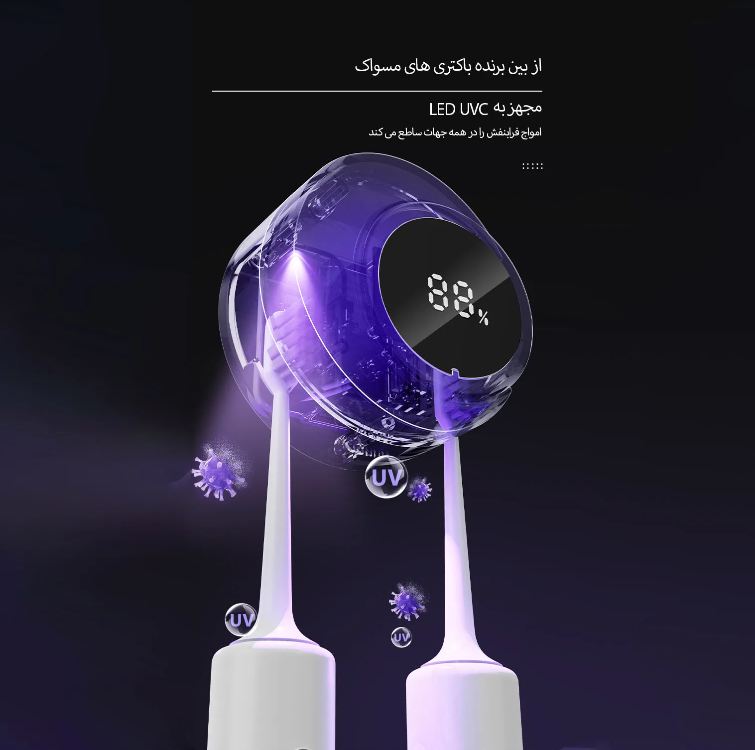 نگهدارنده هوشمند مسواک مدل Sterilizer YG-S02