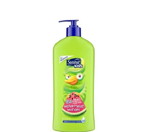 شامپو بچه سوایو (Suave) مدل Water Melon 3 in 1 حجم 532 میلیلیتر