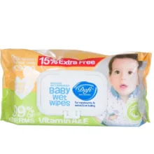 دستمال مرطوب کودک دافی مدل EX1 بسته 100 عددی