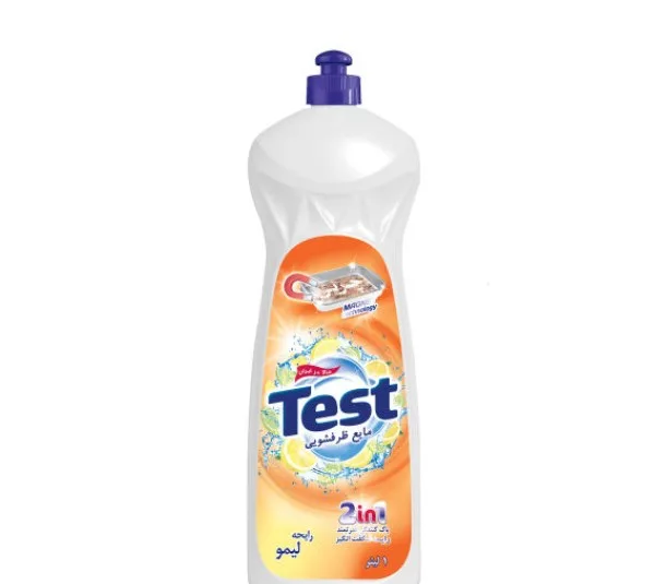 مایع ظرفشویی لیمویی تست (Test) حجم 1000 میلی لیتر
