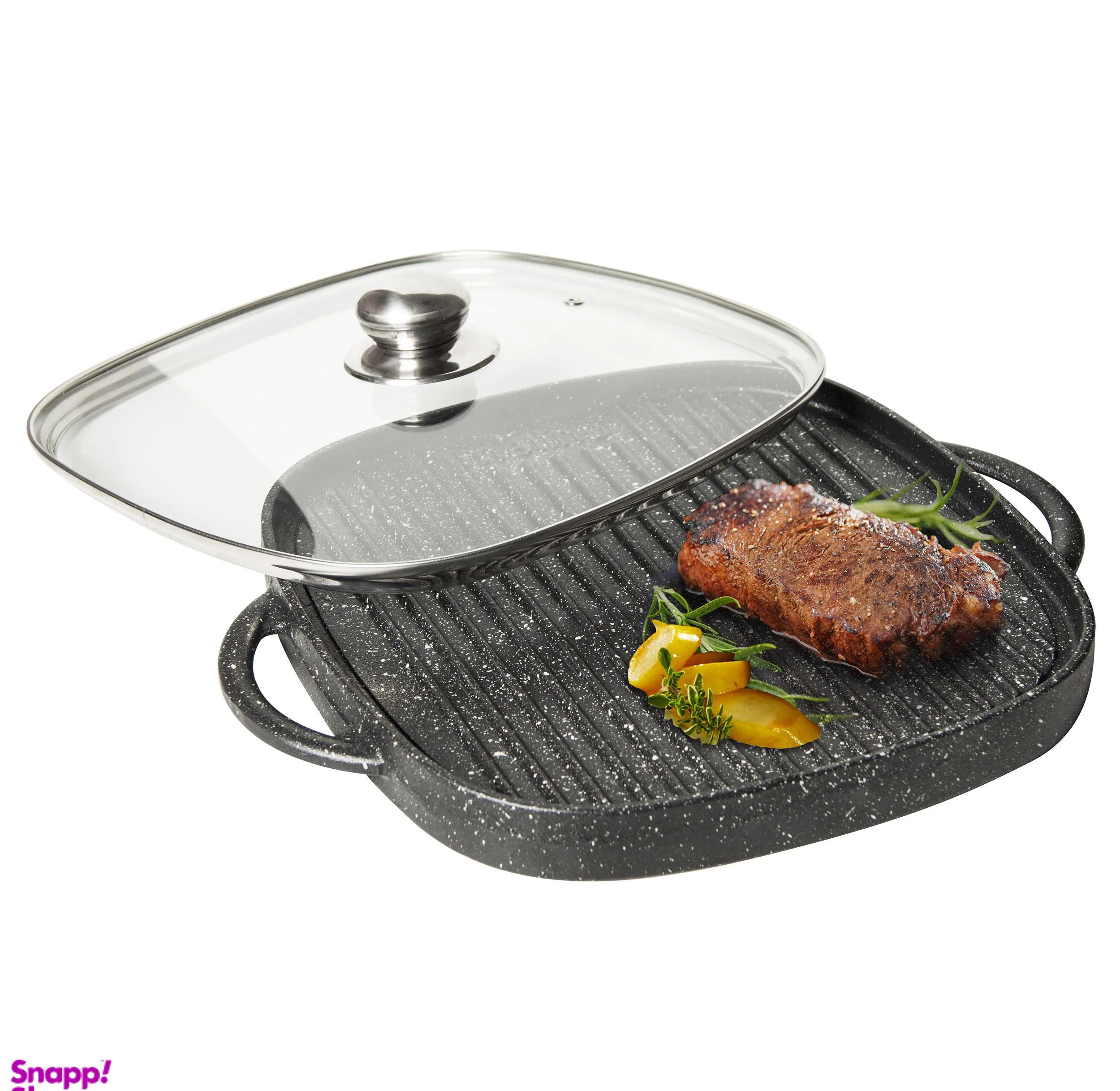 تابه گریل درب دار نالینو مدل Lorenza سایز 28