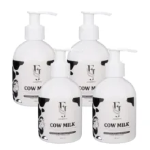 کرم آبرسان بدن افجه مدل 0COW – M4 مناسب انواع پوست حجم 200 میلی لیتر مجموعه 4 عددی