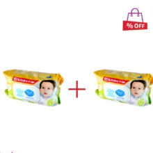 دستمال مرطوب پاک کننده کودک دافی (Dafi) مدل Extra بسته 100 عددی مجموعه 2 عددی