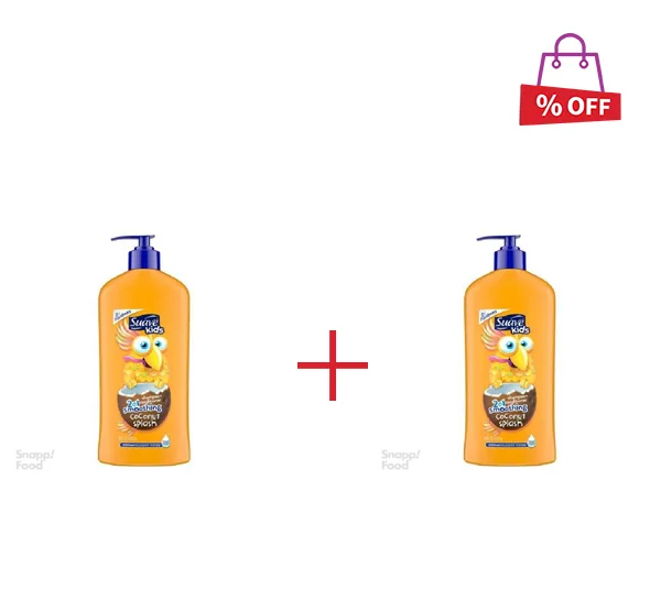 شامپو بچه سوایو (Suave) مدل Coconut 2 in 1 حجم 532 میلی لیتر مجموعه 2 عددی