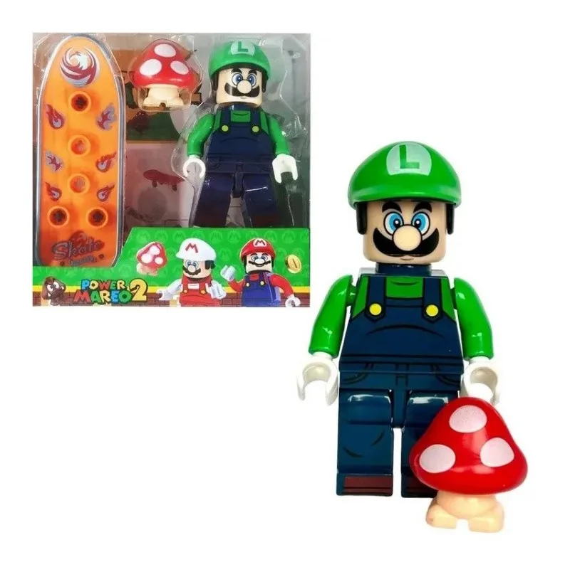 اکشن فیگور طرح ماریو مدل mario 32-23 ارتفاع 8 سانتیمتر مجموعه 6 عددی