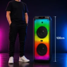 اسپیکر بلوتوثی قابل حمل برودو مدل Karaoke Box dual 12inch