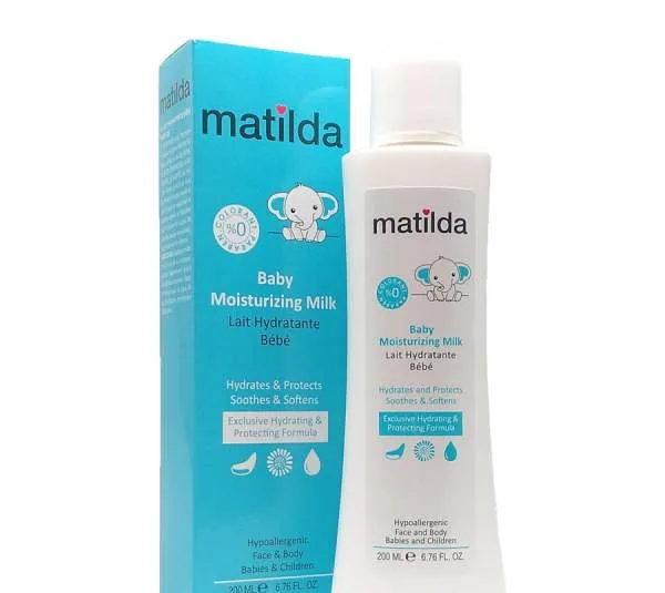 شیر مرطوب کننده پوست بدن کودک ماتیلدا (Matilda) کد 01 حجم 200 میلی لیتر
