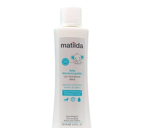 شیر مرطوب کننده پوست بدن کودک ماتیلدا (Matilda) کد 01 حجم 200 میلی لیتر